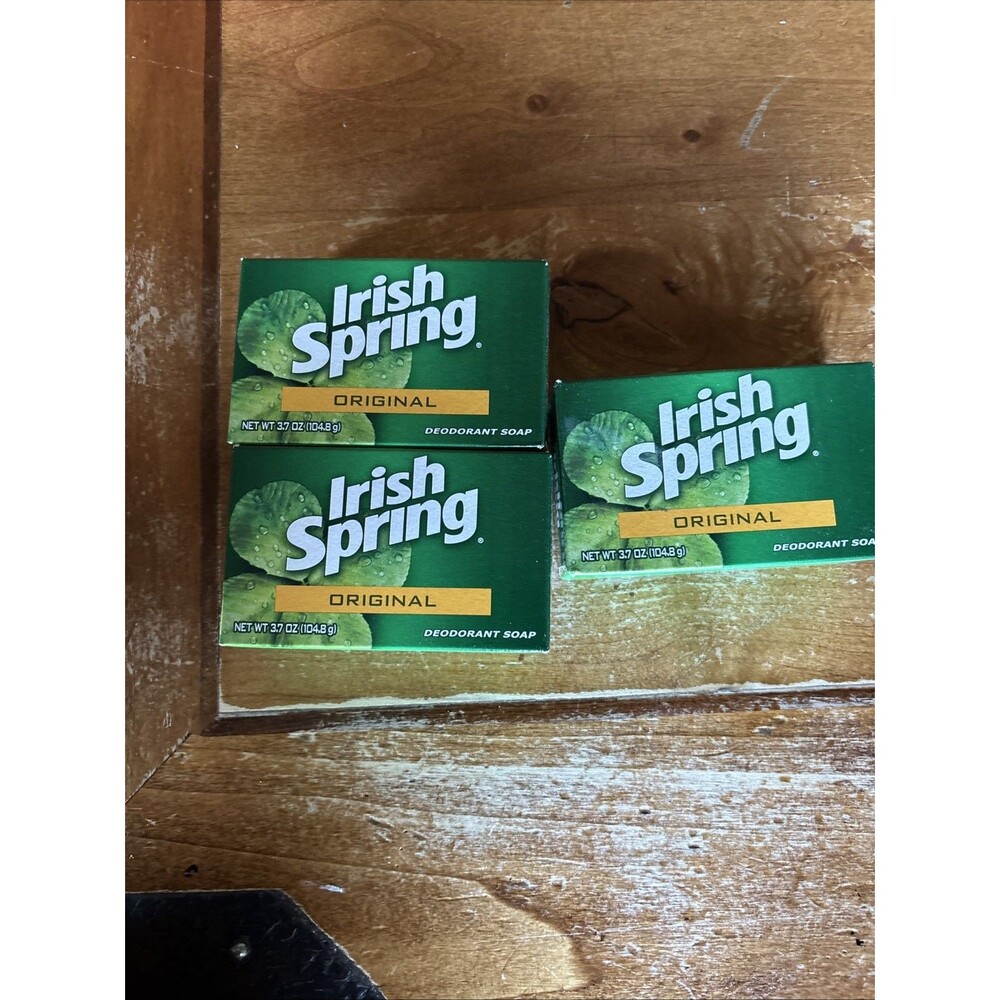Irish Spring Original Soap 3.7 oz Old Formula No Flaxseed Oil Lot 3